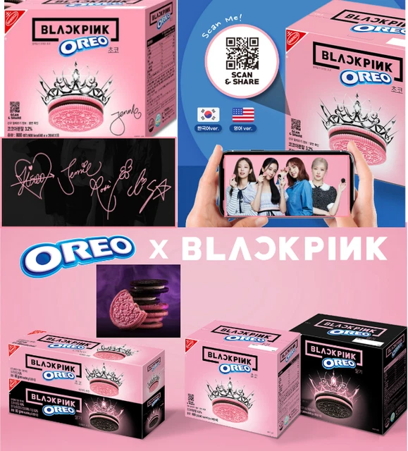 BLACKPINK OREO KOREA QR Code, Signature on Box, Choco Strwbrry L800 g