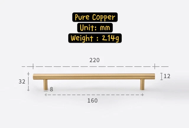 Pure Copper Cabinet Knobs Drawer Pull Knobs Pure Cooper Material High Quality