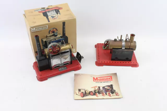 Mamod Steam Engine SP2 Boxed & Stationary Engine Made In England Vintage