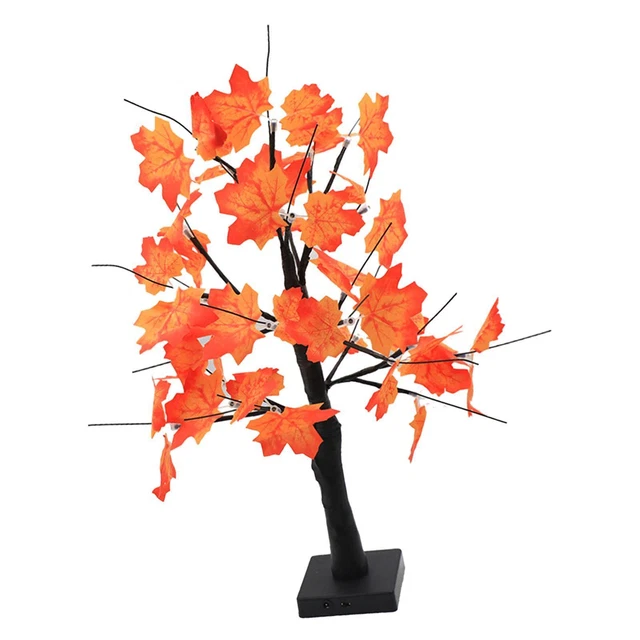 Arbre Artificiel Feuilles D'érable Automne - 60 Cm, Couleurs Rouges/oranges/jaunes, Décoration Intérieur/extérieur