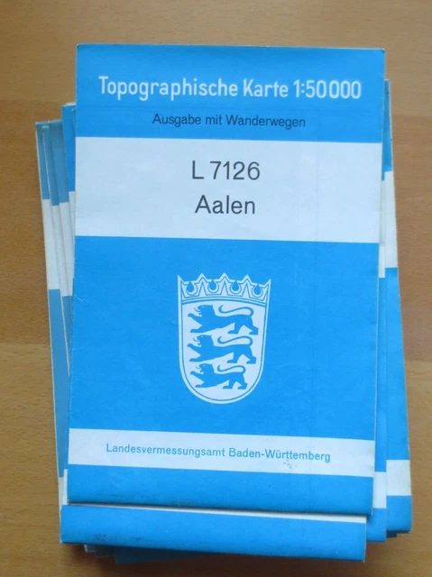 r1-1) Topographische Karte 1 : 50000   Aalen  L 7126
