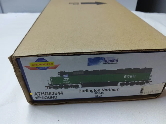 Athearn Genesis G63644 Burlington Northern Sdp45 Number 6598 With Sound