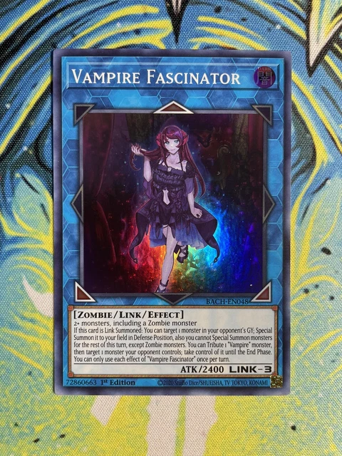 Vampire Fascinator BACH-EN048 Super Rare 1st Edition YuGiOh!
