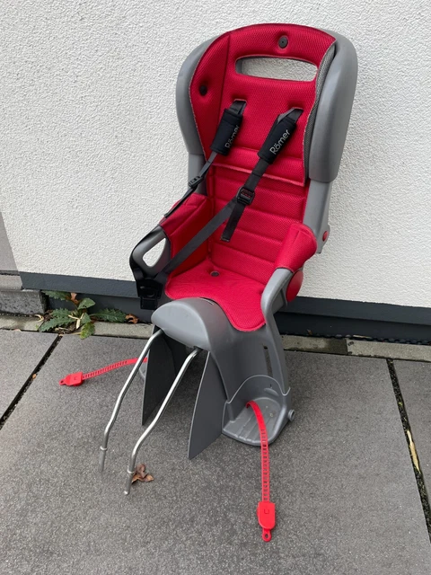 Römer Jockey Comfort Fahrrad-Kindersitz 9-22kg zweifarbig rot/grau 