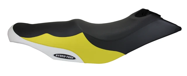 Hydro-Turf SeaDoo Seat Cover GTI 06-08 130 155 Wake 155 09-10 Black CF/YEL/Wh Em