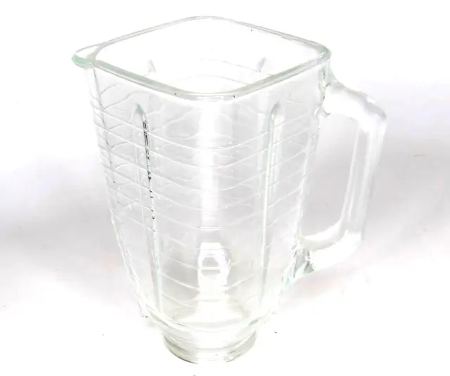 Oster Kitchen Center Osterizer Blender Replacement Square 5 Cup Glass Jar Only