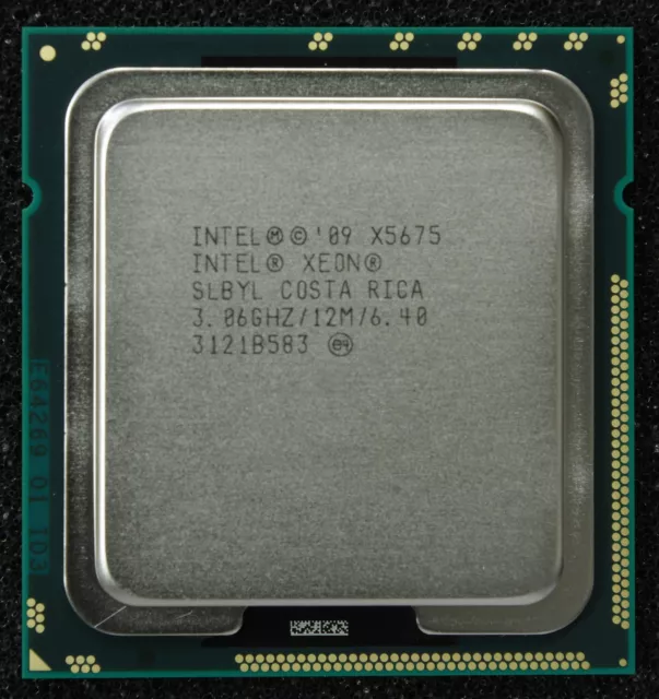 INTEL XEON X5675 3.06GHz 12MB SLBYL SIX HEX CORE 6C CPU PROCESSOR CACHE LGA 1366