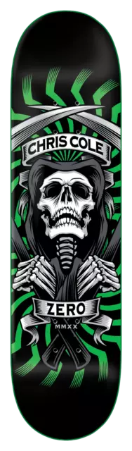 Zero Skateboards Deck MMXX Green Chris Cole Skeleton 8"