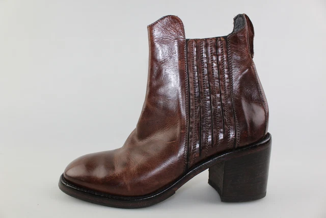 chaussures femme MOMA - 37 EU - bottines marron cuir DJ110
