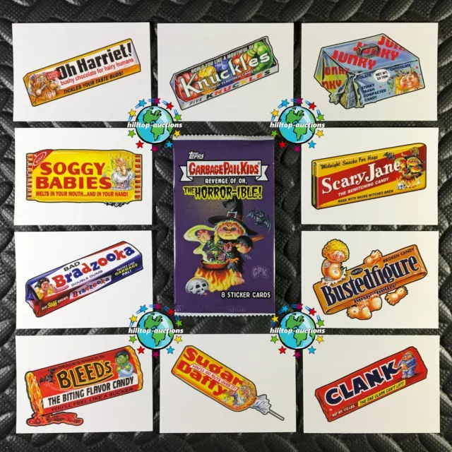 GARBAGE PAIL KIDS REVENGE OF OH THE HORROR-IBLE TRICK OR TREAT SET wacky package