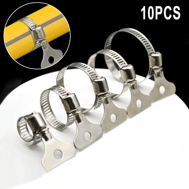 Clip tubo in acciaio inox ad alta precisione per tubi e cavi set di 10