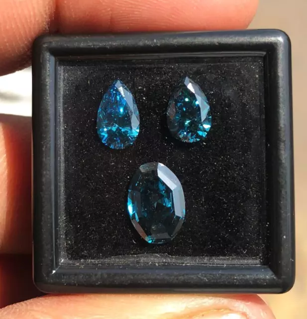 Fancy Mix Shape Diamond Loose Lab Grown diamond Blue CVD diamond For Earring Set