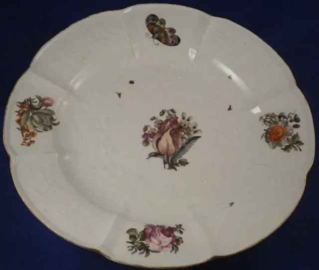 Antique 18thC Meissen Porcelain Gotzkowski Design Plate 1740 Porzellan Teller B 2