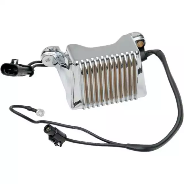 Drag Solid State Chrome Voltage Regulator Harley Touring 04-05 Repl 74505-04