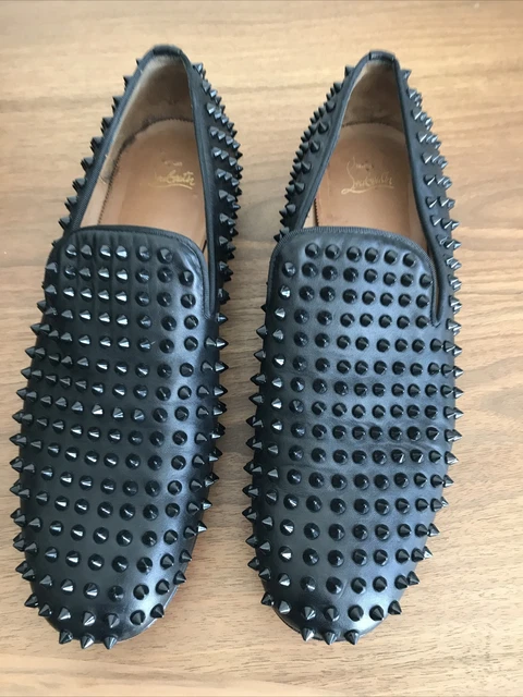 CHRISTIAN LOUBOUTIN DANDELION Mens Shoes Rollerboy Black Spikes Size 10 395.00 PicClick UK