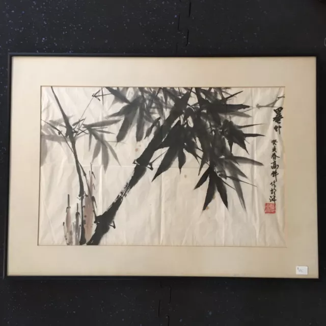 art paintings original hand painted. Chinese Ink Wash Painting : Ink-Bamboo.