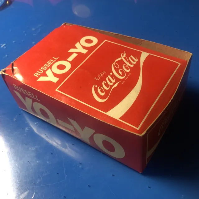 1970's Coca Cola Empty Russell Super Box Yoyo Yo Yo