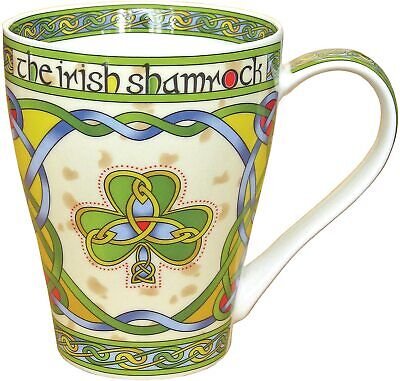 Irish Coffee Mug Tea Cup Green Celt Royal Tara Shamrock Celtic Knot Ireland Gift