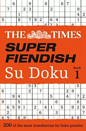 The Times Super Fiendish Su Doku Book 1 By The Times Mind Games