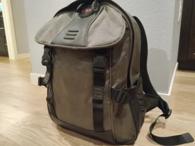 Tumi Bleecker Backpack model 514 (T2 line); Color: Carbon and Steel Green