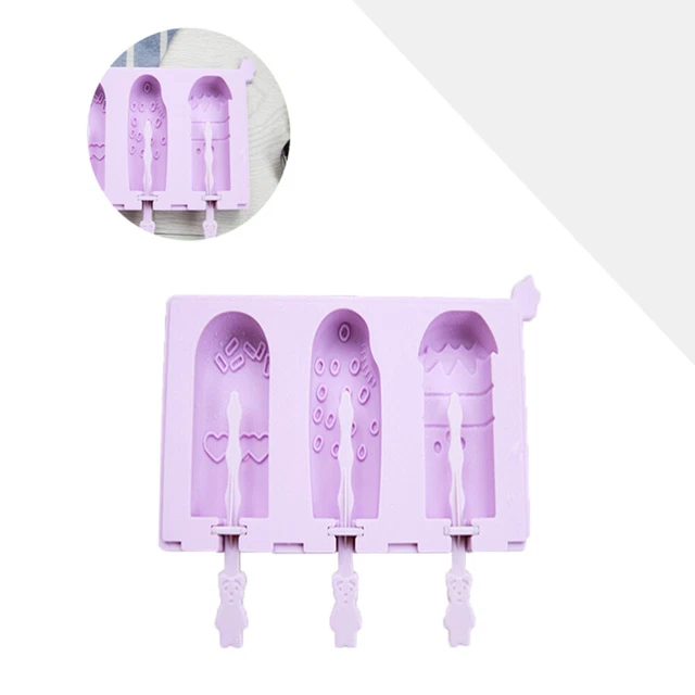 Stampini Ghiaccioli In Silicone 2 Set - 7 Forme Con Bastoncini, Senza BPA