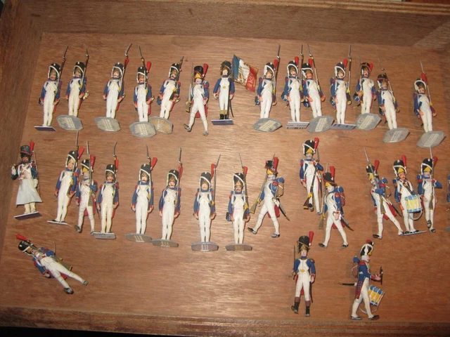 14 Figurines Grenadiers à Cheval De La Garde Impériale - Premier Empire - Peintes - Échelle 15mm