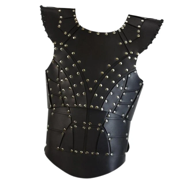 Poitrine Rivet Armure Plastron PU Cuir Dark Body Knight pour Cosplay