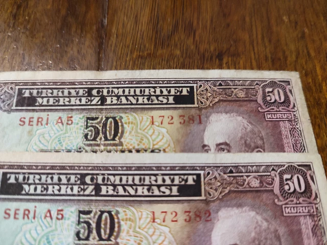 Turkey 2 Banknote 50 Kurus 1930 NO UNC!!!!!!!!