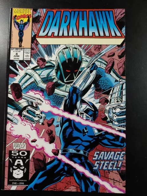 ⭐️ DARKHAWK #4 (direct) (vol 1) (1991 MARVEL Comics) VF/NM Book