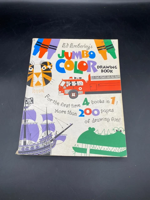 Ed Emberley's Jumbo Color Drawing Book - Paperback By ed emberley - GOOD unused