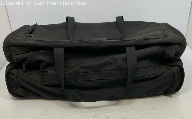 Tumi Rolling Wheeled Duffle Bag Suitcase Travel Luggage Double Handle Black
