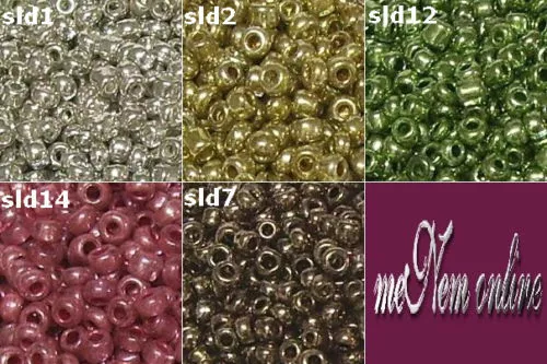 20g Rocailles Silbereinzug gefärbt 2-2,2 mm FARBAUSWAHL Perlen Glasperlen