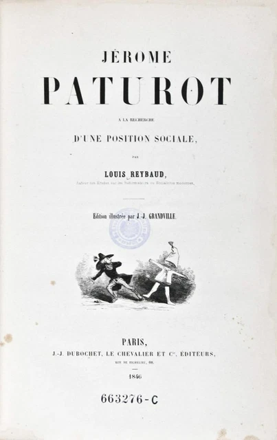 Louis Reybaud / Jérome Paturot à la Recherche d'une Position Sociale 1st