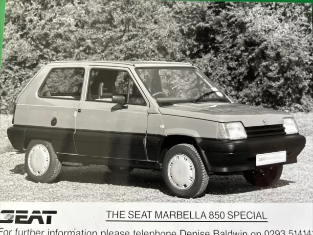 Seat Marbella 850 Special Car Promo Press Release Sales Photo Frameable
