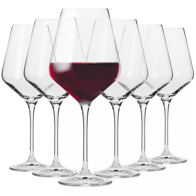 Krosno Avant-Garde Bicchieri Calice Vino Rosso | Set 6 | 550 ml | Lavastoviglie