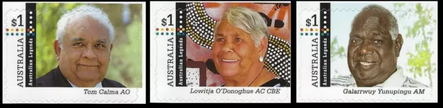 Australia MNH MUH - 2017 Legends Indigenous Leader (ex Booklet Peel & Stick Set)