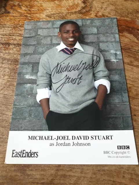 BBC EastEnders Jordan Johnson Hand Signed Cast Card