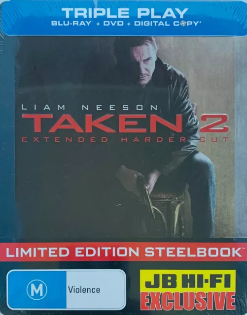 Taken 2  Limited Edition Steelbook NEW BLU-RAY SEALED Region B Free Tracked Post