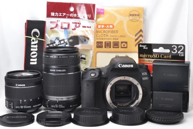 CANON EOS 9000D Double Zoom Kit 21shots EF-S18-55mm EF-S55