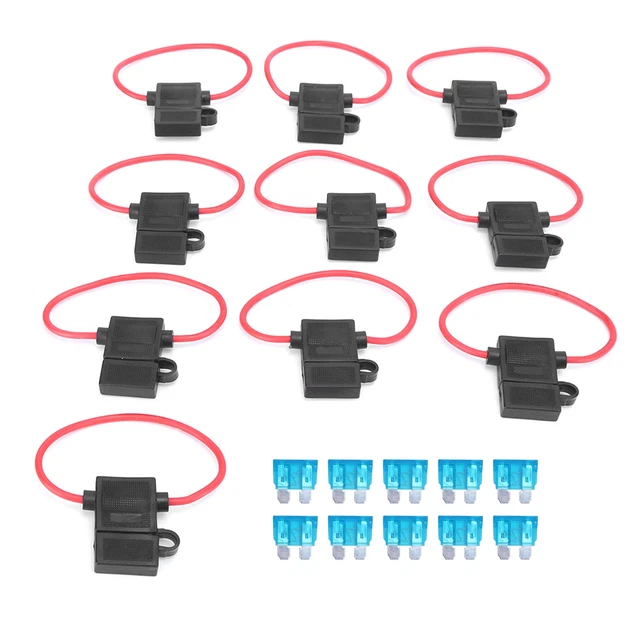 Porte-fusible en ligne de voiture ATC/ATO porte-fusible supplémentaire et 10 piè