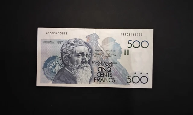 Billet De 500fr Belge En Très Bon Etat Craquant D'origine 0 Epinglage