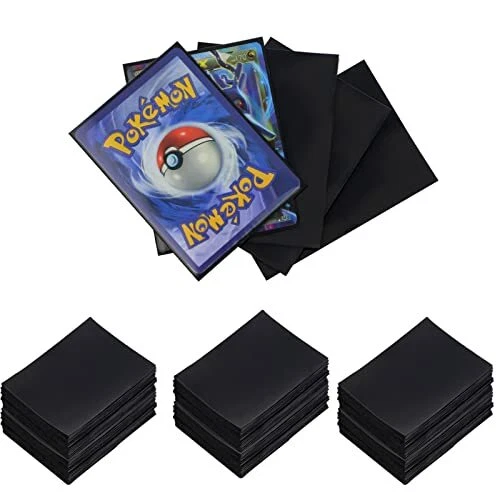 300 Pochettes Protège-cartes Standard 66x91 Mm – Noir Mat – Jeux De Société Et Cartes à Collectionner
