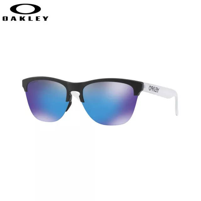 Occhiali da sole Oakley Frogskins Lite adulti (nero opaco) lenti Prizm zaffiro unisex