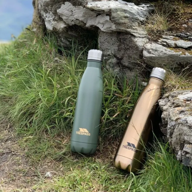 Flacone bottiglia acqua acciaio inox trespass caldo e freddo