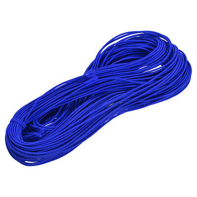 Cordón Elástico Elástico Cuerda 2mm 49 metros Azul para Pulseras, Collares