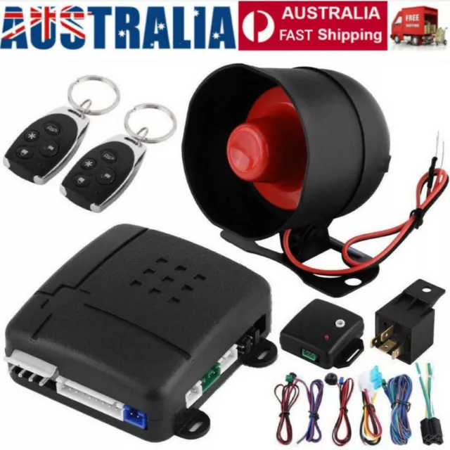 Car Vehicle Burglar Alarm Kits Security System Anti-Theft Protection with Remote