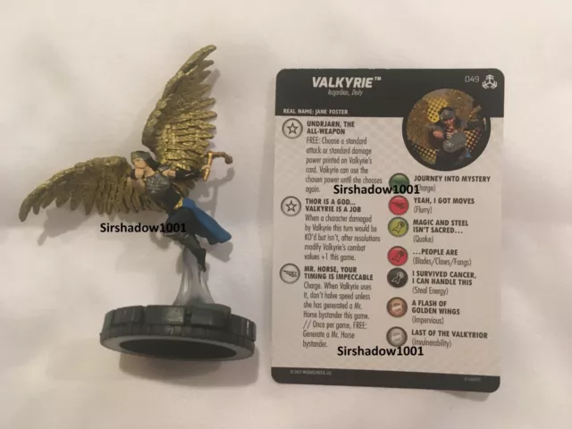 Heroclix Valkyrie 049 Marvel Avengers War of the Realms Super Rare