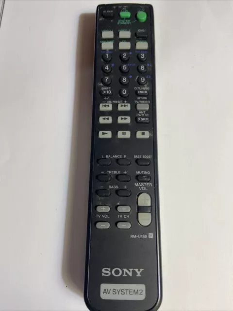 Sony Remote RM-U185 STRDE185 STR-DE185 STR-DE197 STRDE197