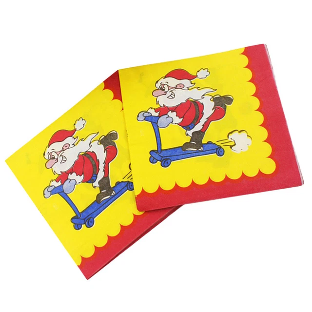 2 paquetes de servilletas de cena de fiesta de Navidad