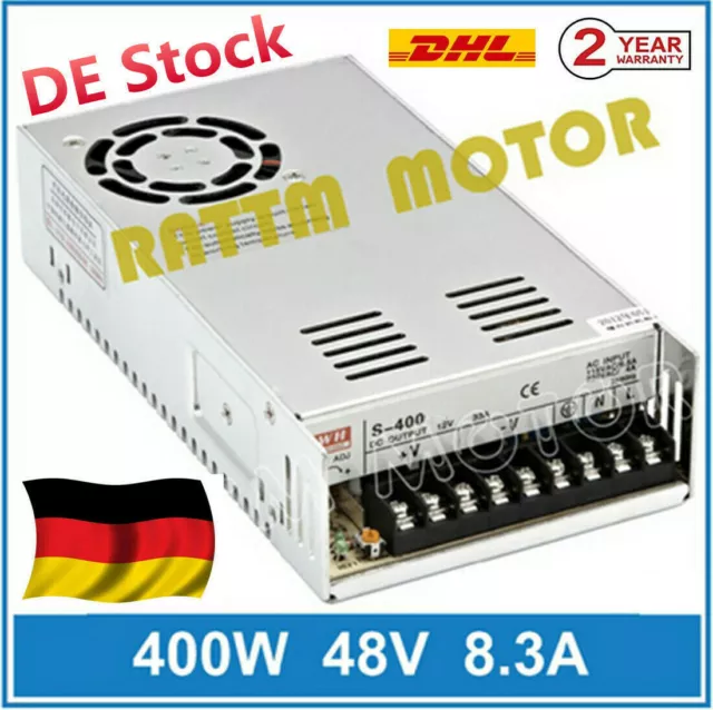 〖DE〗400W 48V DC Power Supply Netzteil Schaltnetzteil 8.3A für LED Light/CCTV/CNC